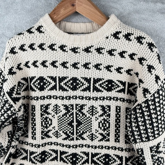 Altar'd State Fair Isle Nordic Sweater Womens XS Cozy Oversized Winter - Picture 3 of 8